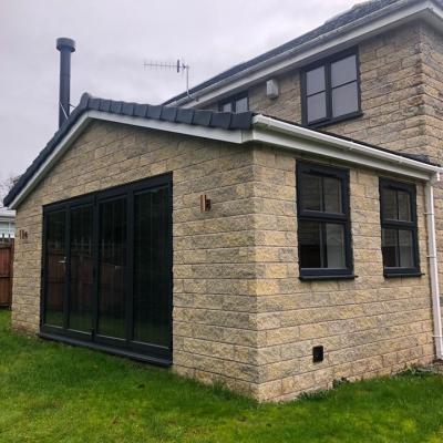 building extension simmondley, glossop, hadfield, derbyshire construction company